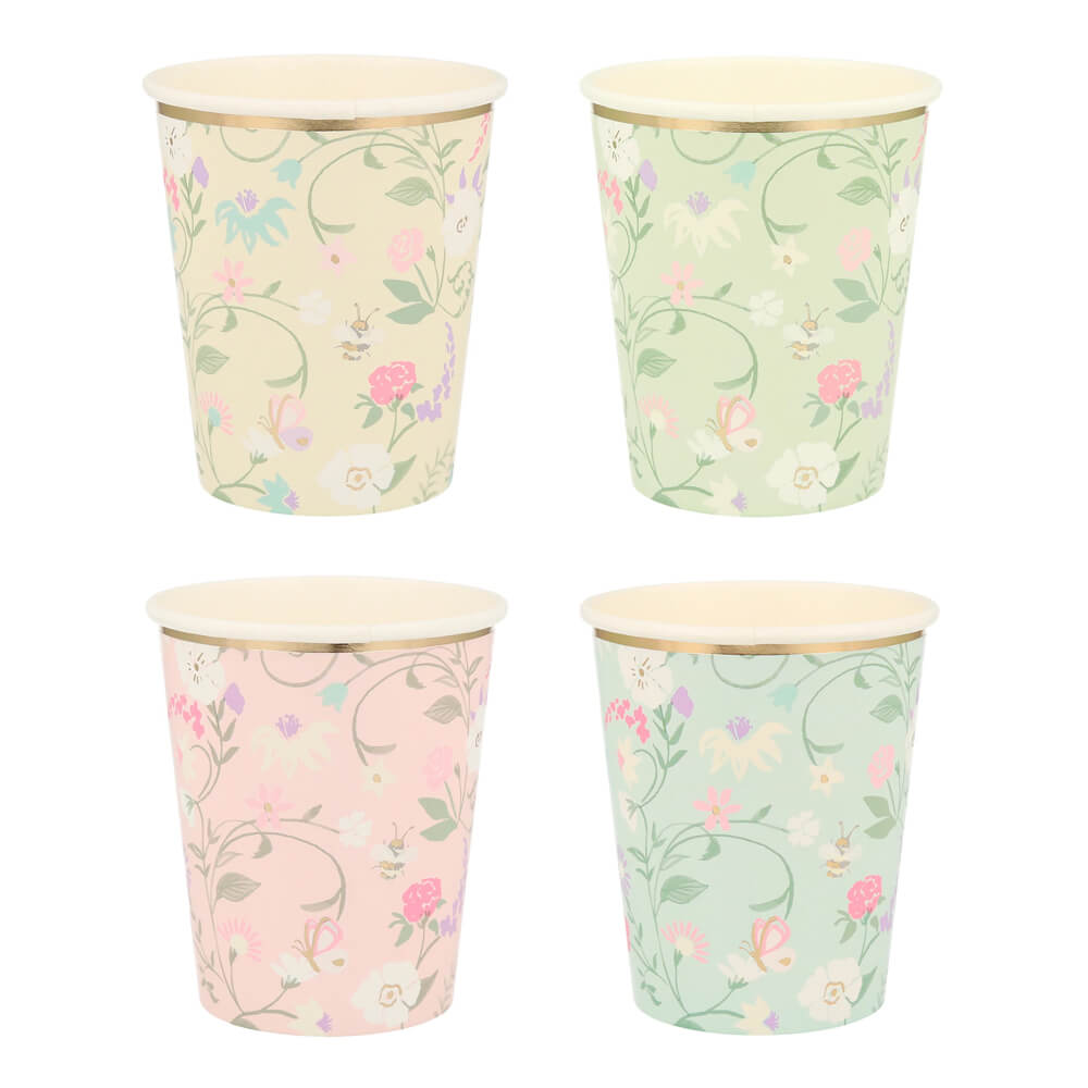 Meri Meri Party Ladurée Paris Floral Cups - bubblegum market