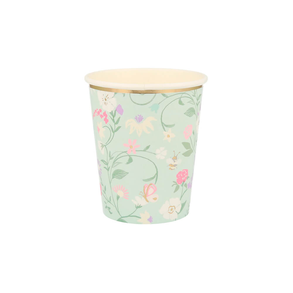 Meri Meri Party Ladurée Paris Floral Cups - bubblegum market