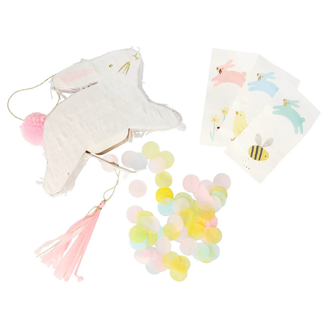 Meri Meri Party Leaping Bunny Pinata Favors - bubblegum market
