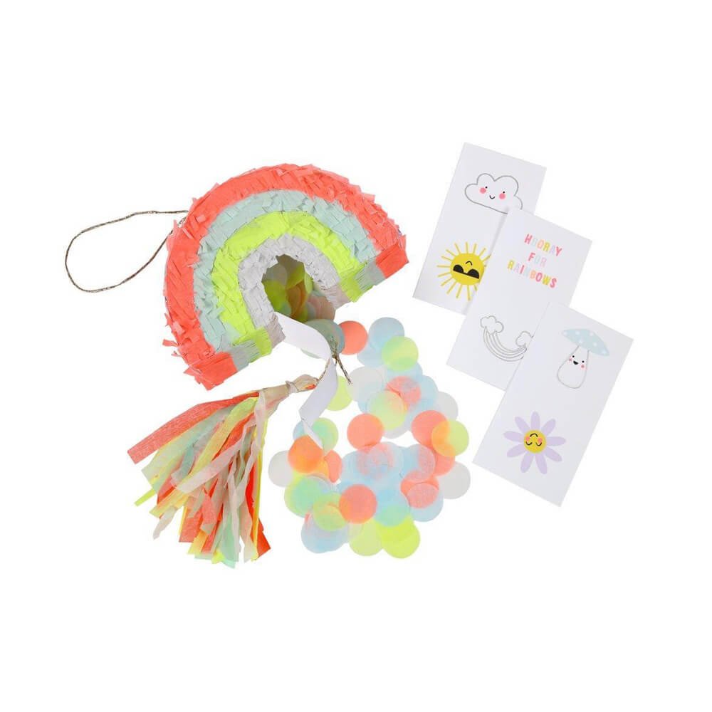 Meri Meri Party Mini Rainbow Pinata Favors (Set of 3) - bubblegum market