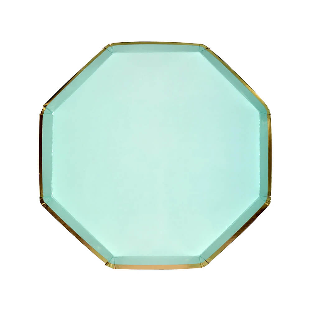 Meri Meri Party Mint Side Plates 8.25" - bubblegum market