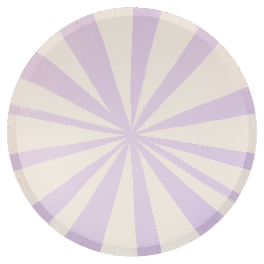 Meri Meri Party Mixed Stripe Dinner Plates 10.5" - bubblegum market