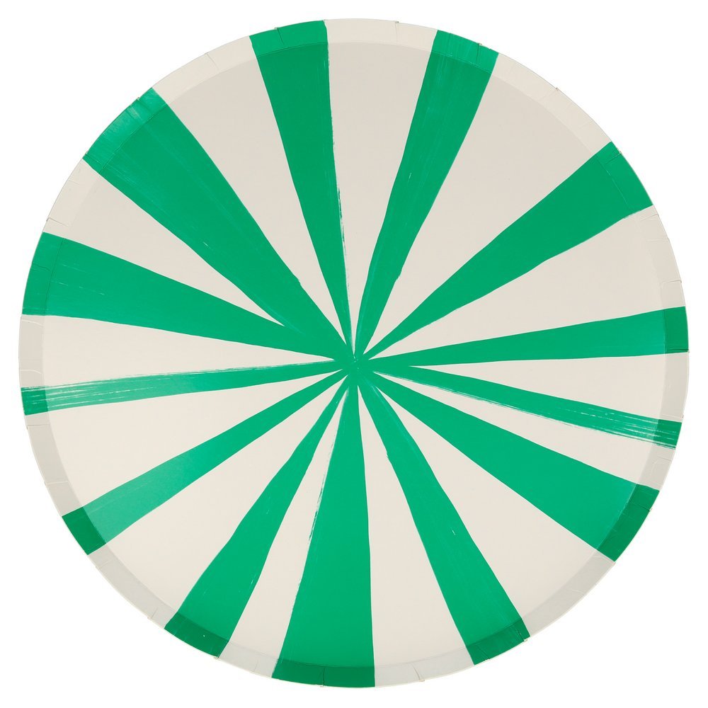 Meri Meri Party Mixed Stripe Dinner Plates 10.5" - bubblegum market
