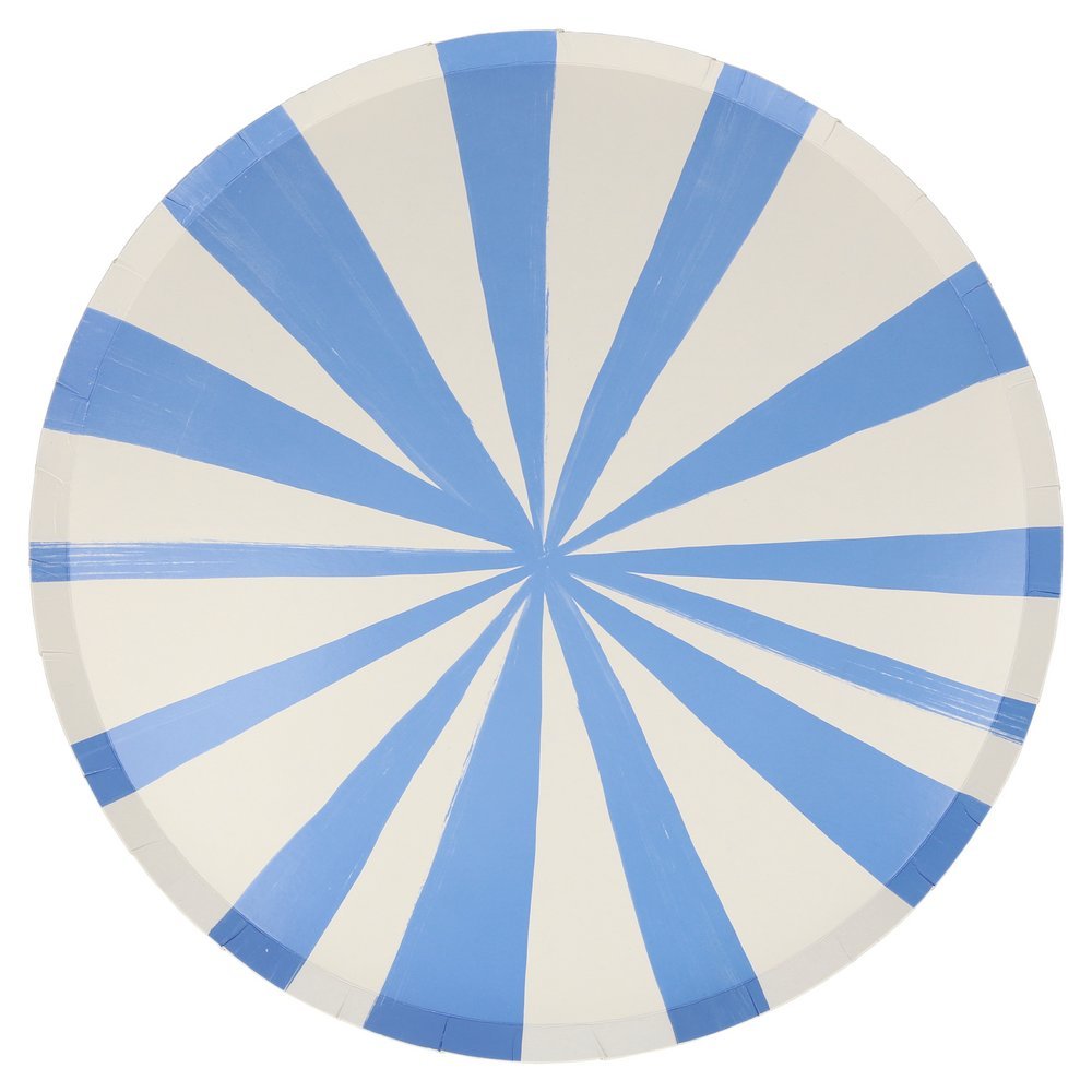 Meri Meri Party Mixed Stripe Dinner Plates 10.5" - bubblegum market