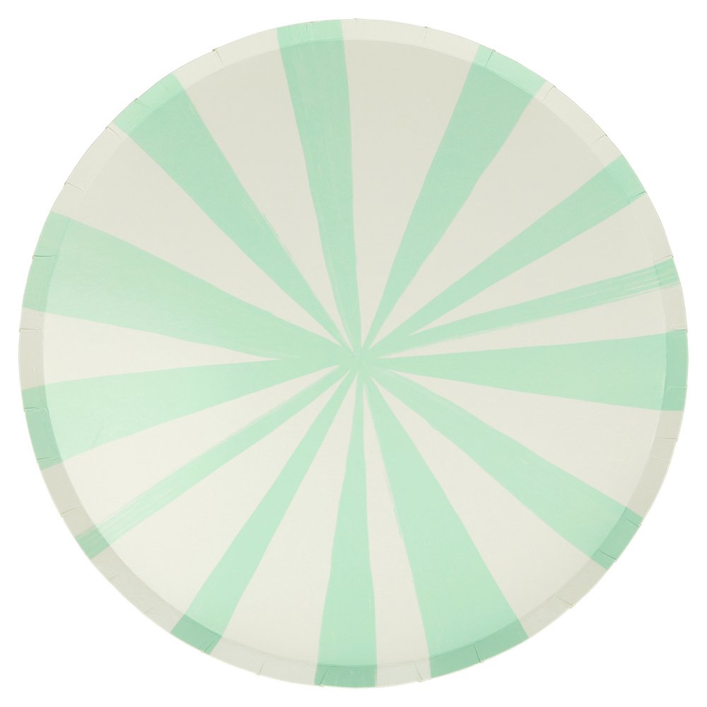 Meri Meri Party Mixed Stripe Dinner Plates 10.5" - bubblegum market