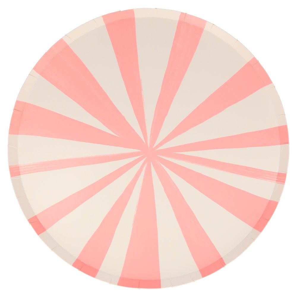 Meri Meri Party Mixed Stripe Dinner Plates 10.5" - bubblegum market
