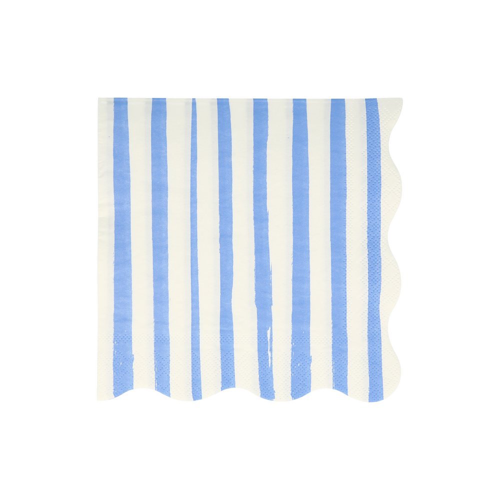 Meri Meri Party Mixed Stripe Large Napkins - bubblegum market