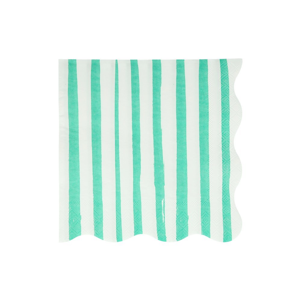Meri Meri Party Mixed Stripe Large Napkins - bubblegum market