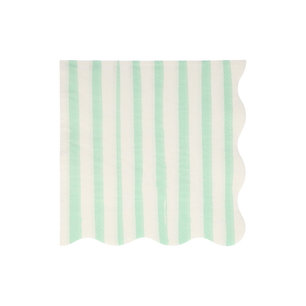 meri-meri-party-mixed-stripe-large-napkins-mint-green-and-white