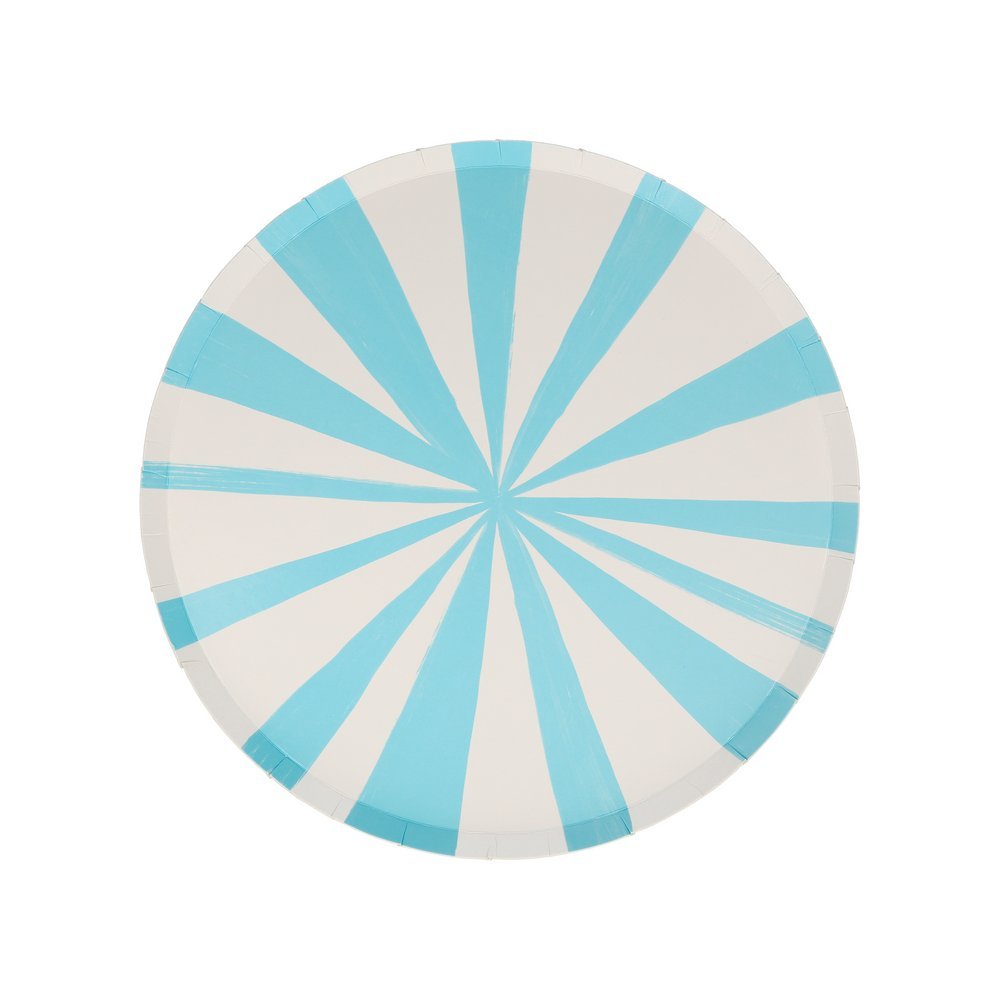 Meri Meri Party Mixed Stripe Side Plates 8.5" - bubblegum market
