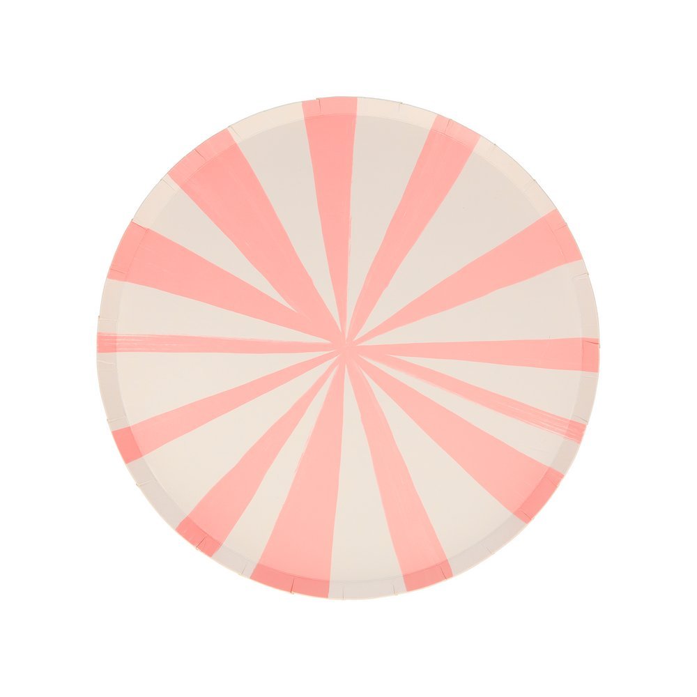 Meri Meri Party Mixed Stripe Side Plates 8.5" - bubblegum market
