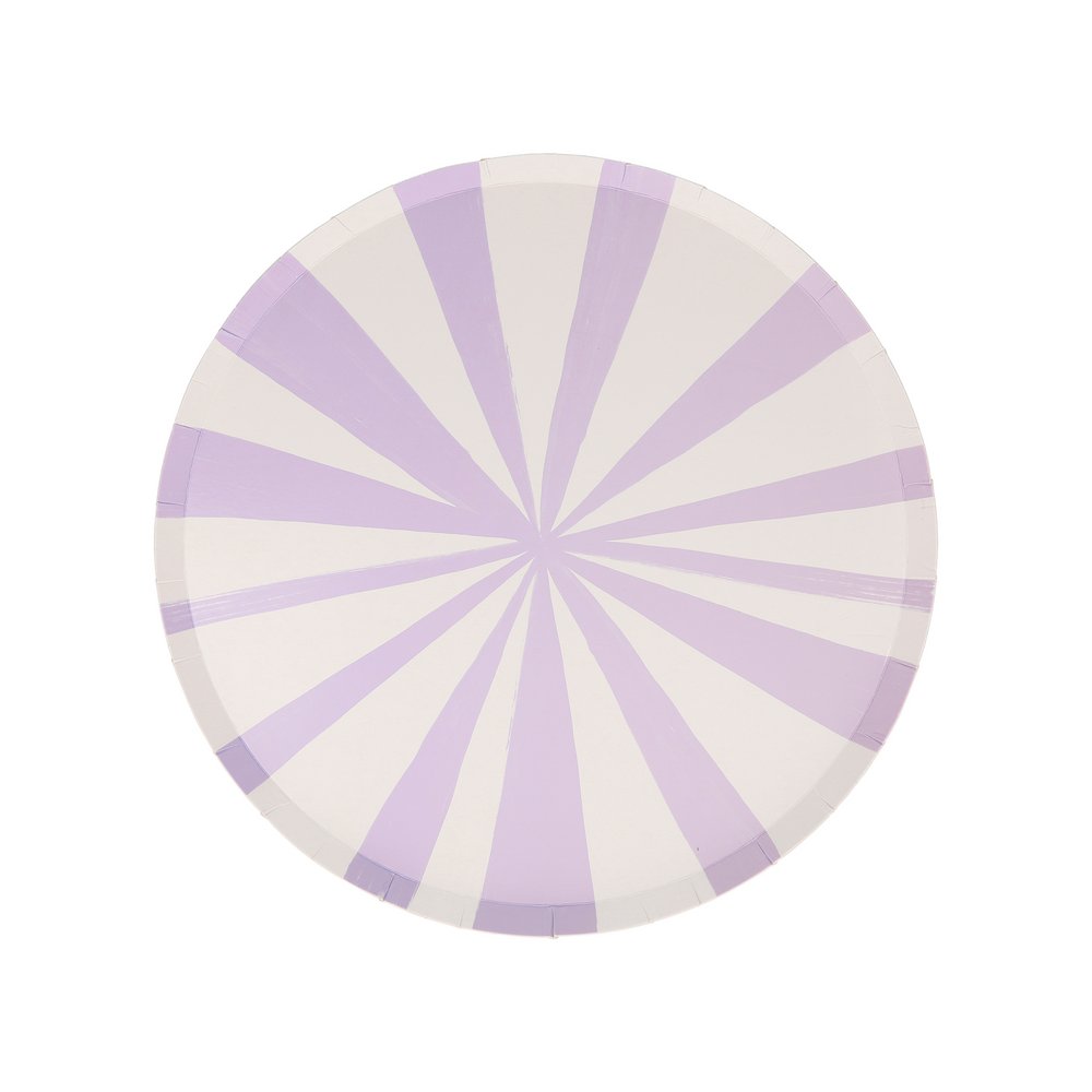 Meri Meri Party Mixed Stripe Side Plates 8.5" - bubblegum market
