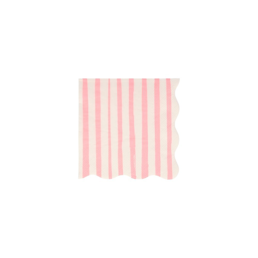 Meri Meri Party Mixed Stripe Small Napkins - bubblegum market