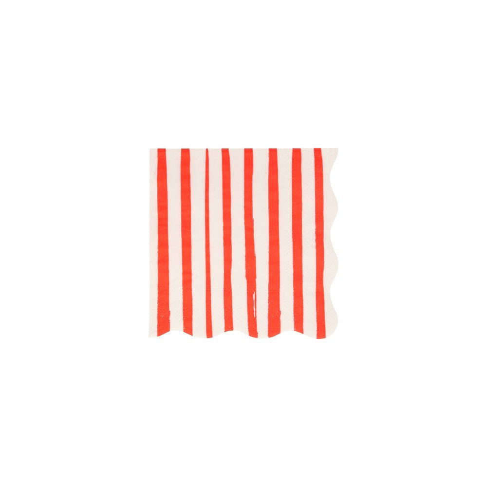 Meri Meri Party Mixed Stripe Small Napkins - bubblegum market