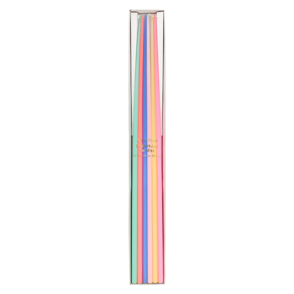 meri-meri-party-mixed-super-long-tall-tapered-birthday-candles