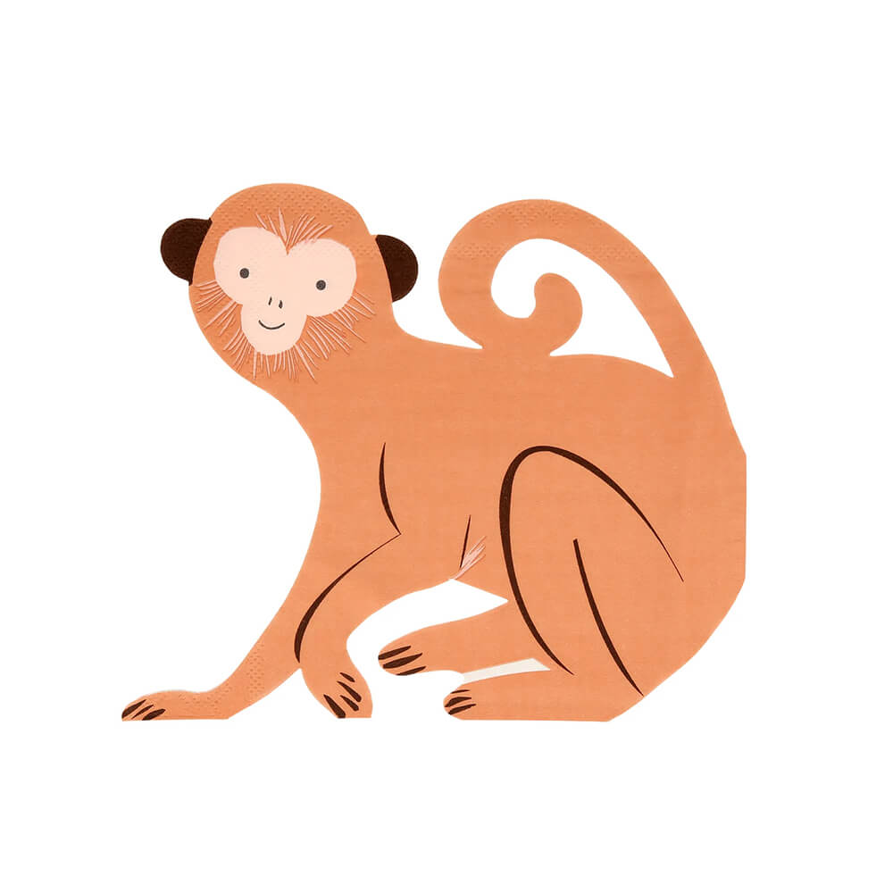 Meri Meri Party Monkey Napkins - bubblegum market