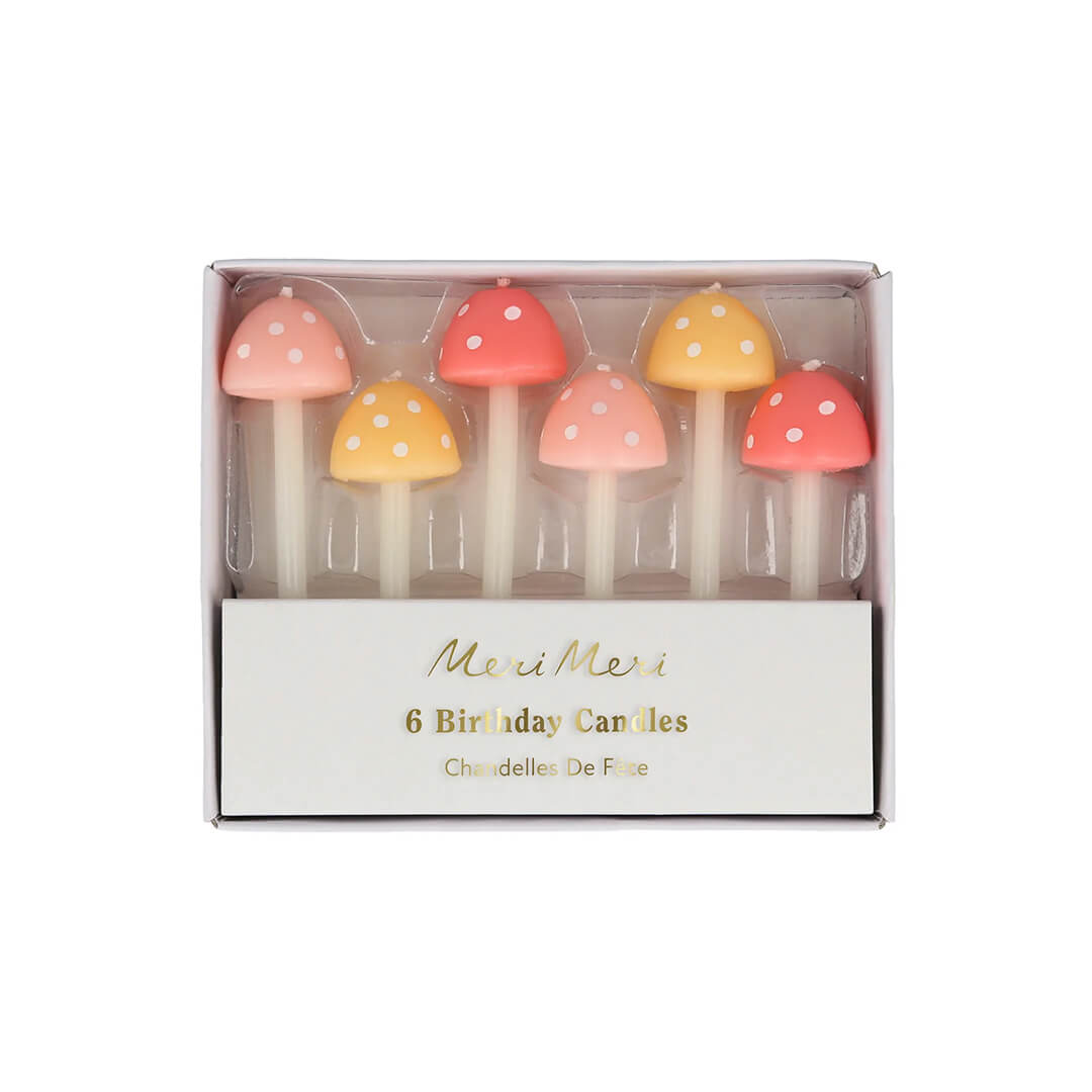 Meri Meri Party Mushroom Birthday Candles - bubblegum market