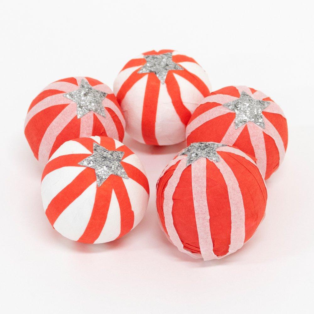 Meri Meri Party Peppermint Candy Surprise Balls - bubblegum market
