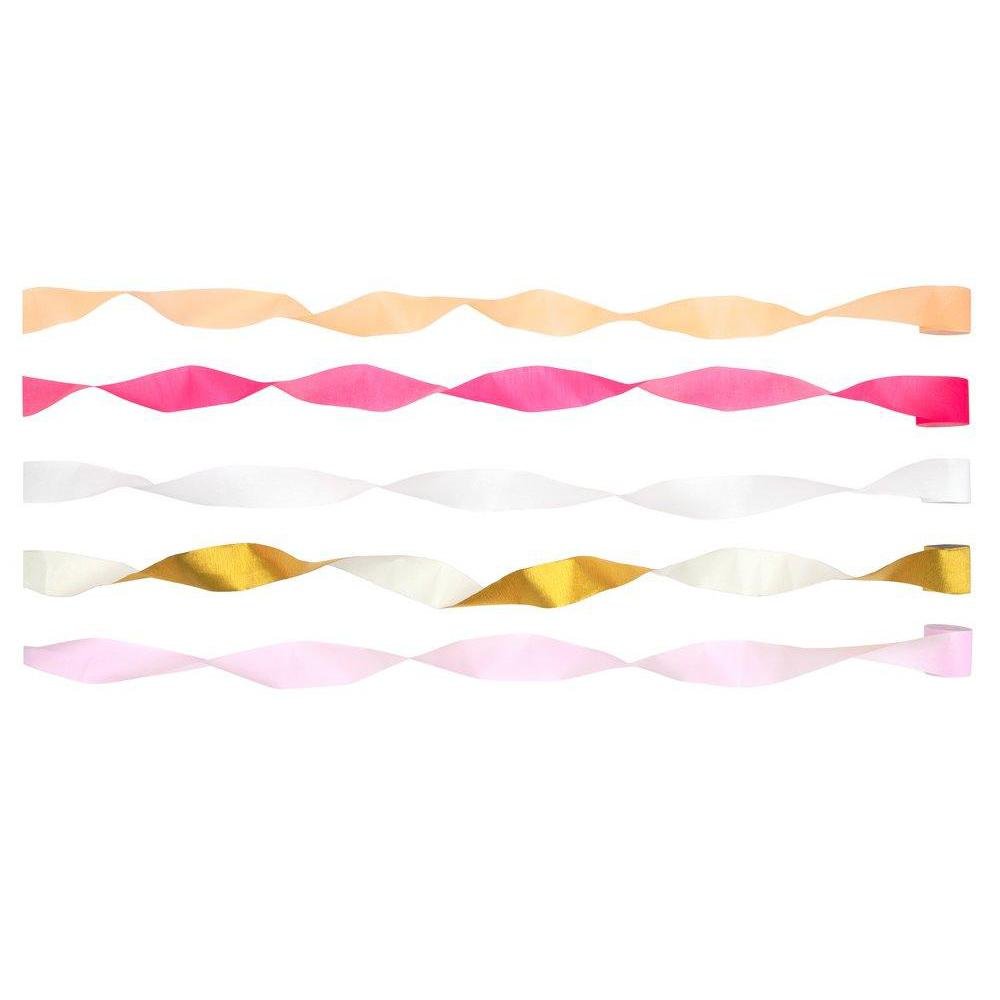 Meri Meri Party Pink Crepe Paper Streamers - bubblegum market
