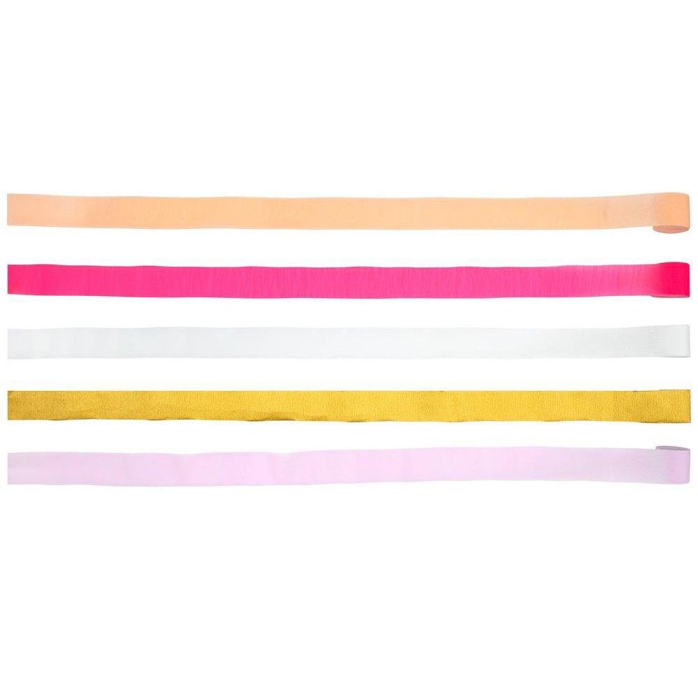Meri Meri Party Pink Crepe Paper Streamers - bubblegum market