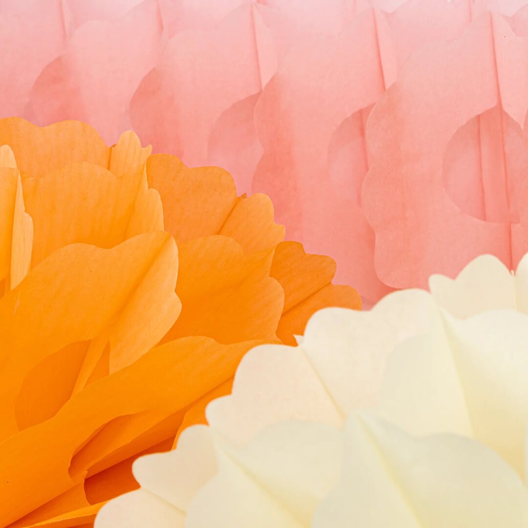 Meri Meri Party Pink Honeycomb Garlands (Set of 3) - bubblegum market