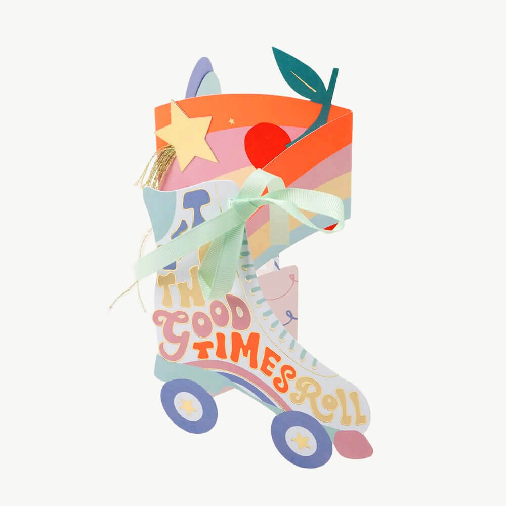 Meri Meri Party Roller Skate Birthday Card / Decoration - bubblegum market