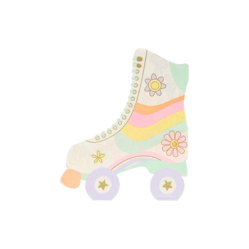 Meri Meri Party Roller Skate Napkins - bubblegum market