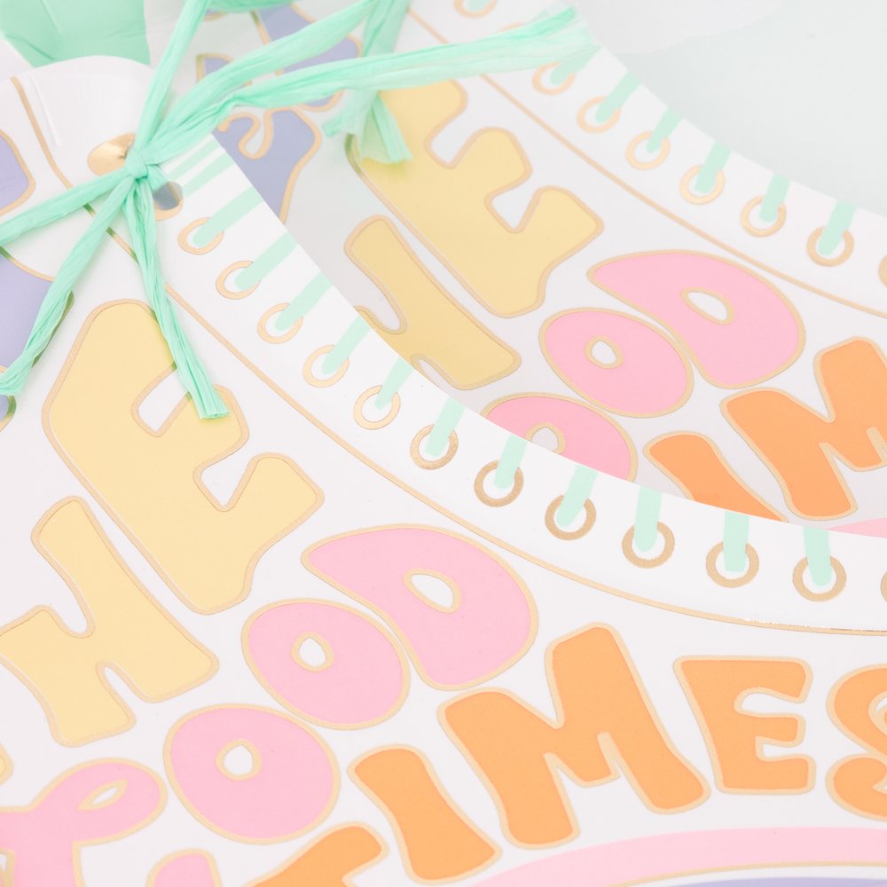 Meri Meri Party Roller Skate Plates 9.5" - bubblegum market