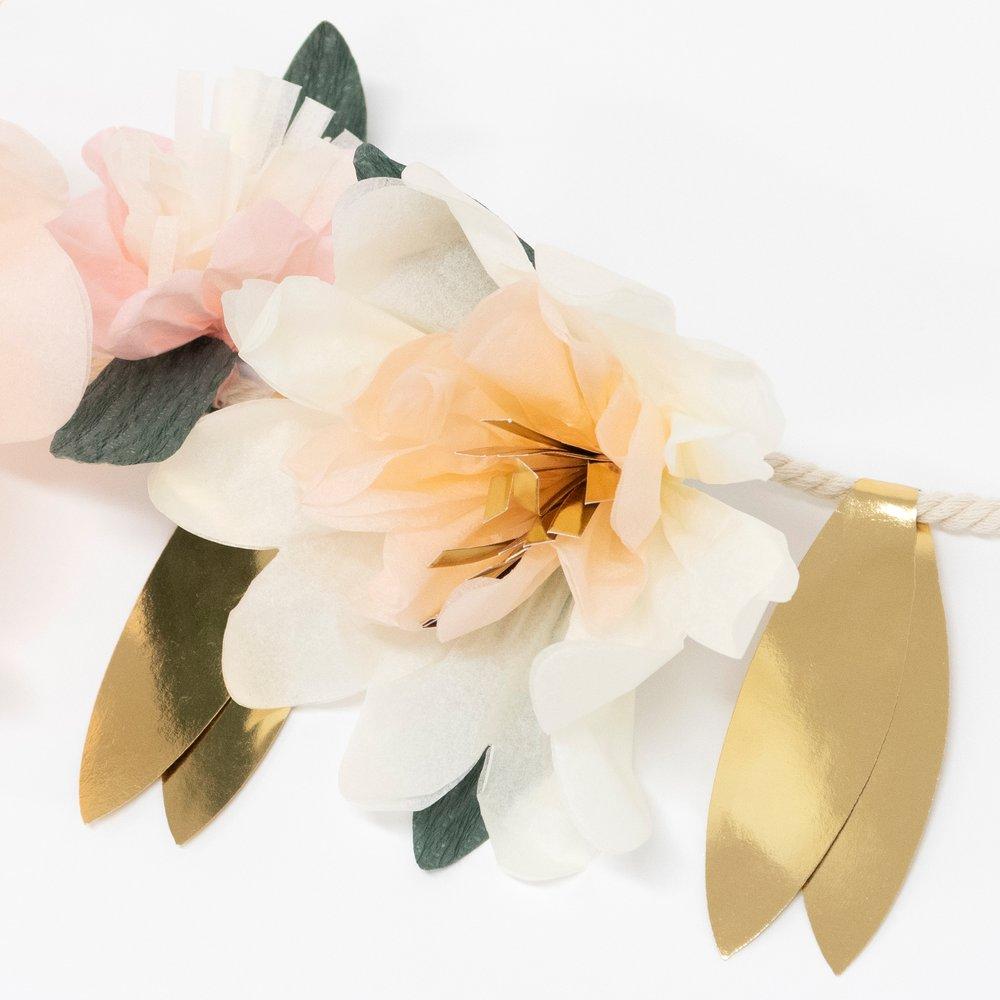 Meri Meri Party Rose Blossom Garland - bubblegum market