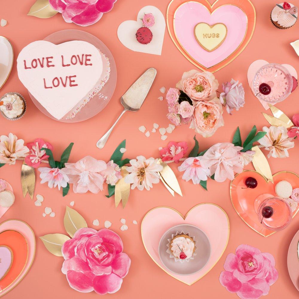 Meri Meri Party Rose Blossom Garland - bubblegum market