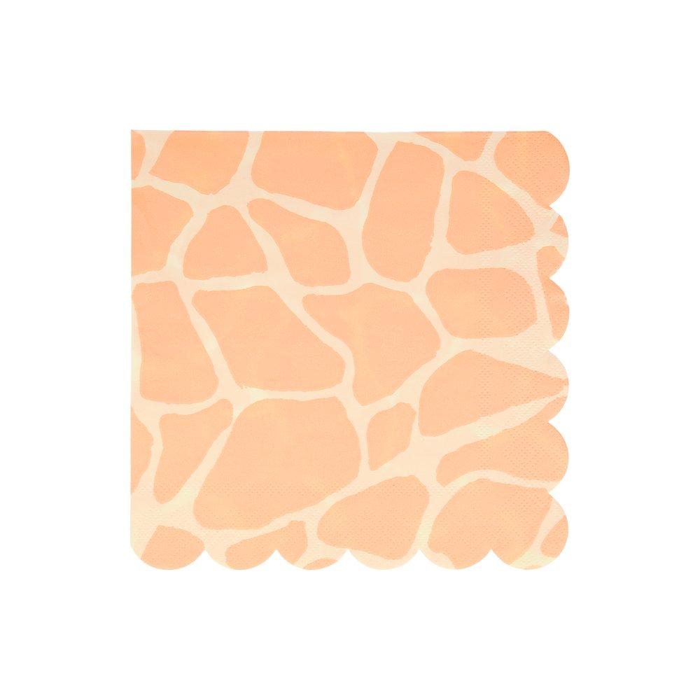 Meri Meri Party Safari Animal Print Large Napkins - bubblegum market