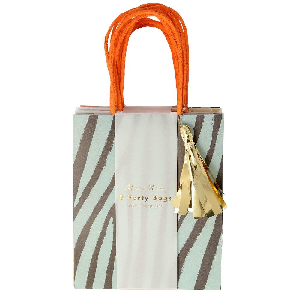 Meri Meri Party Safari Animal Print Party Bags - bubblegum market