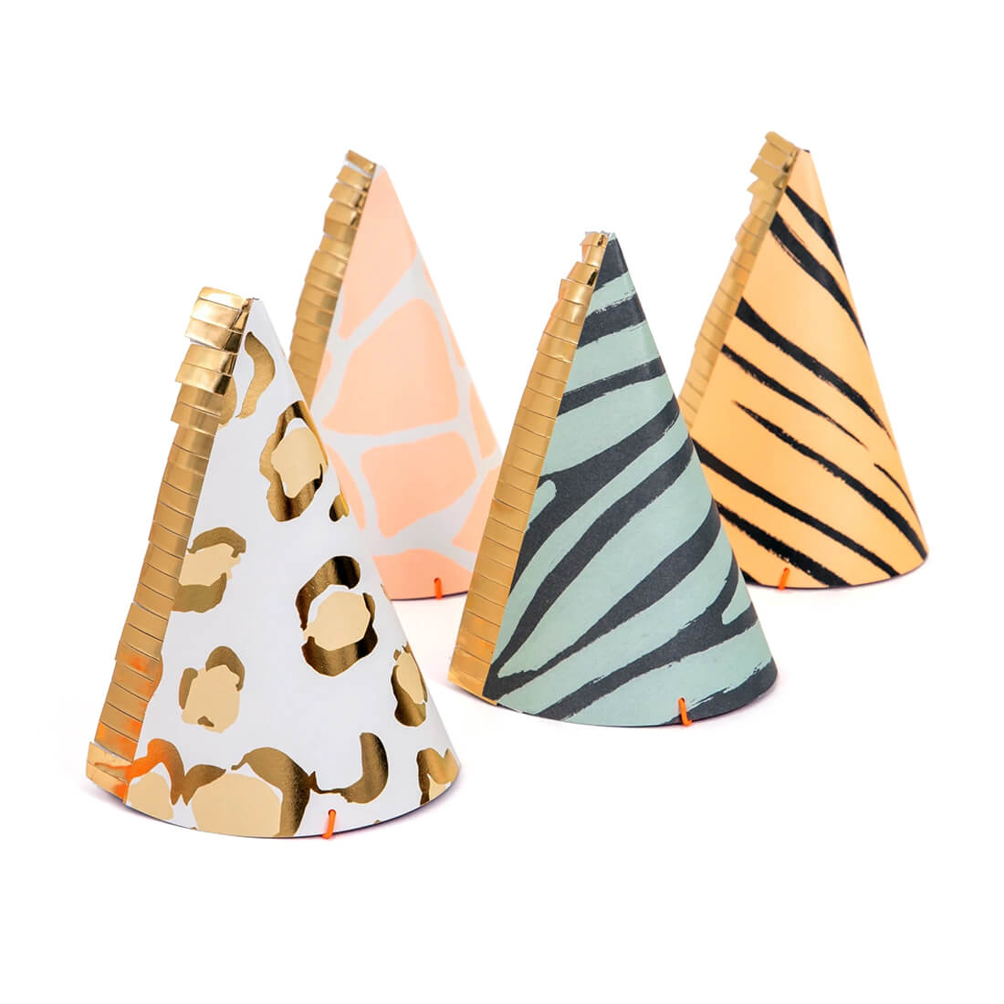 Meri Meri Party Safari Animal Print Party Hats - bubblegum market