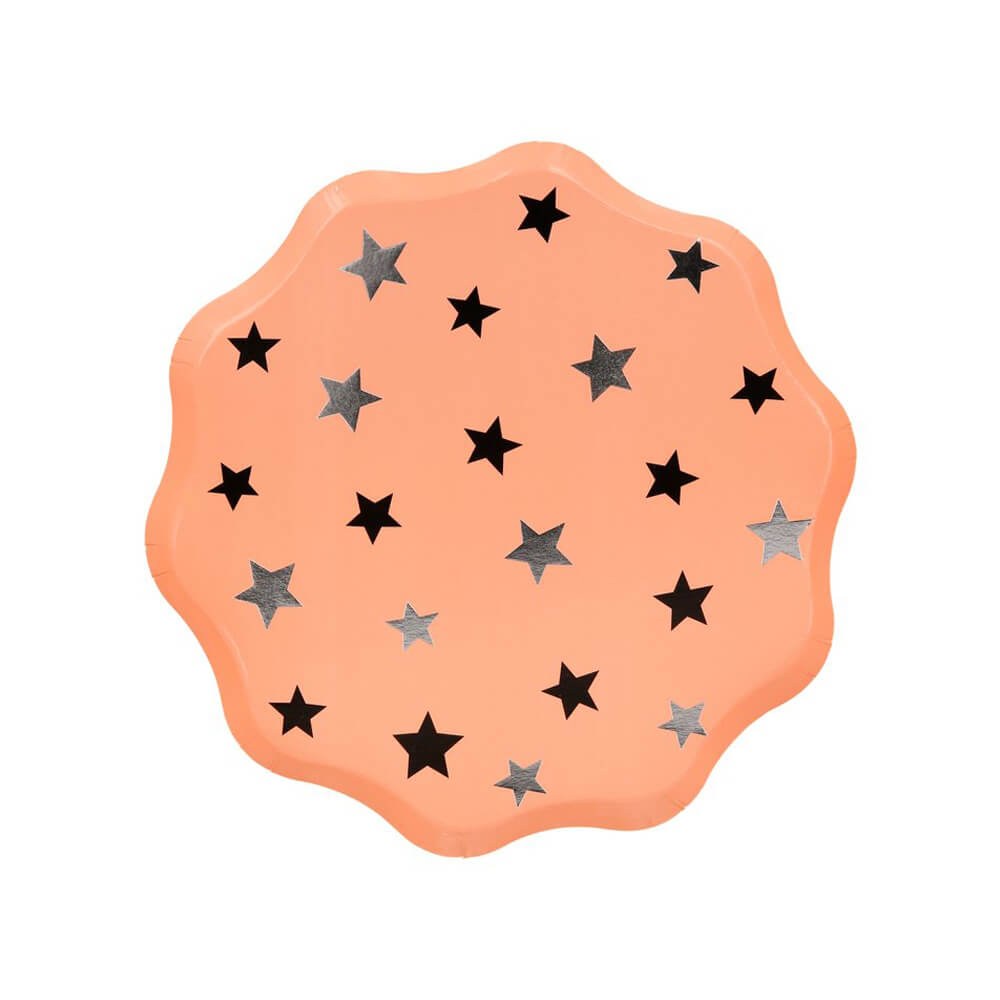 Meri Meri Party Star Pattern Small Plates 8.5" - bubblegum market