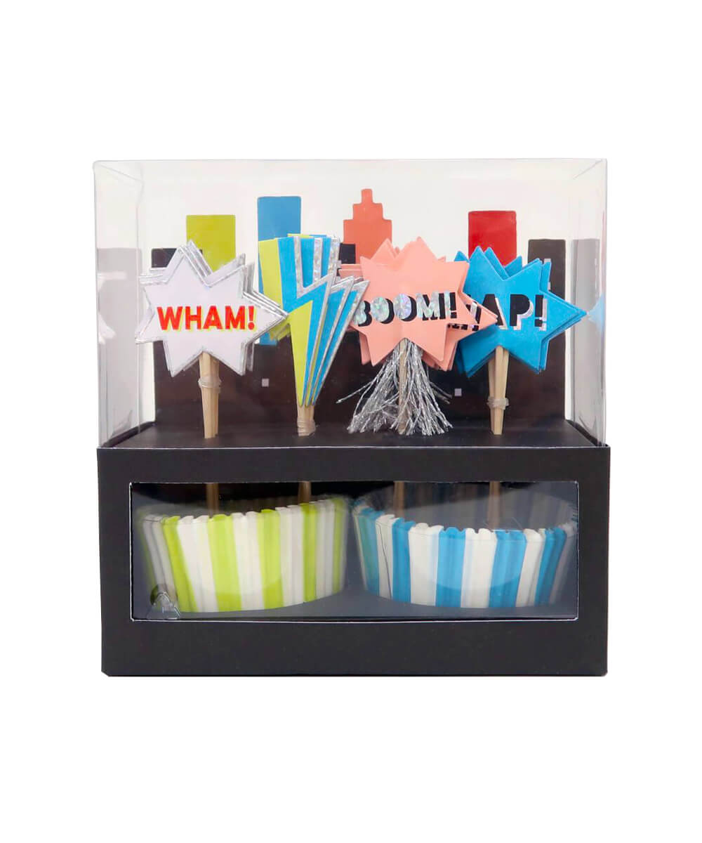 Meri Meri Party Superheros Cupcake Kit - bubblegum market