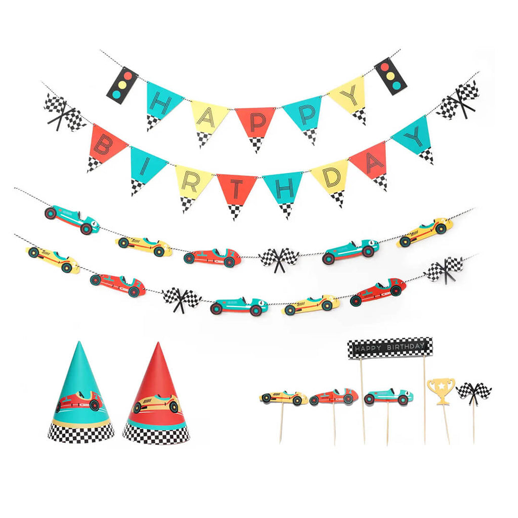 merrilulu-vintage-race-car-birthday-party-decoration-kit-contents
