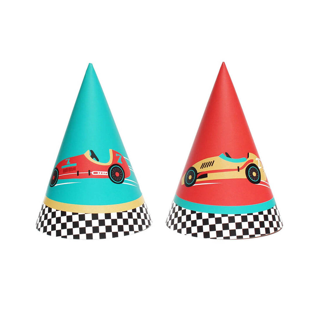 merrilulu-vintage-race-car-party-hats-red-turquoise