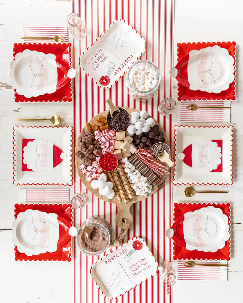 my-minds-eye-christmas-party-believe-red-white-scalloped-plates-styled
