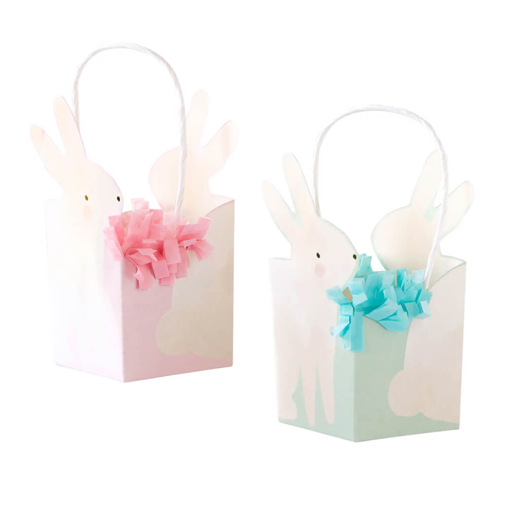 my-minds-eye-easter-bunny-treat-baskets-bags-pink-mint-blue-angled-view