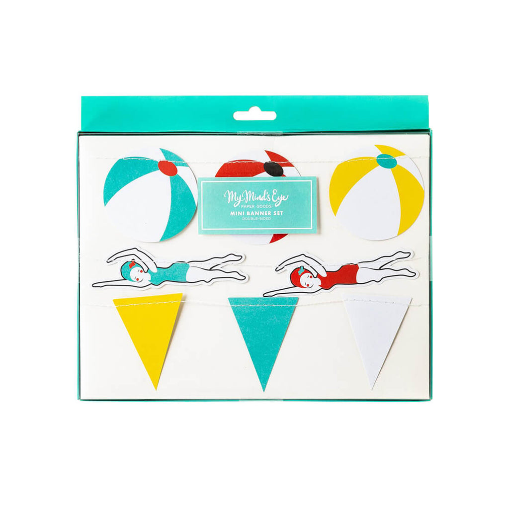 my-minds-eye-pool-party-mini-banner-set-swimmers-swimming-beach-ball-pennant