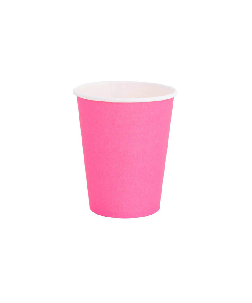 Neon Rose Paper Cups