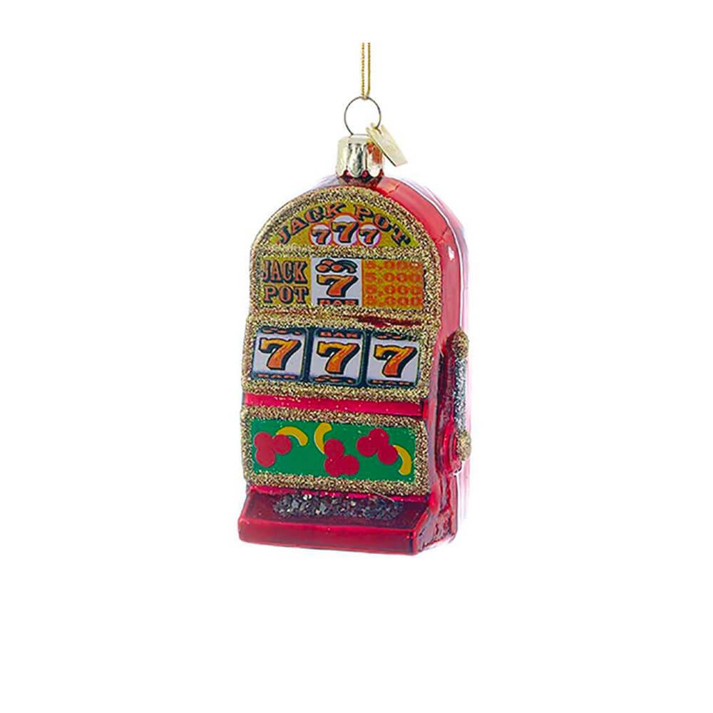 Noble Gems Slot Machine Glass Ornament 3.5" - bubblegum market