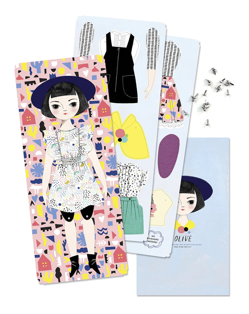 of-unusual-kind-olive-paper-doll-kit-pages
