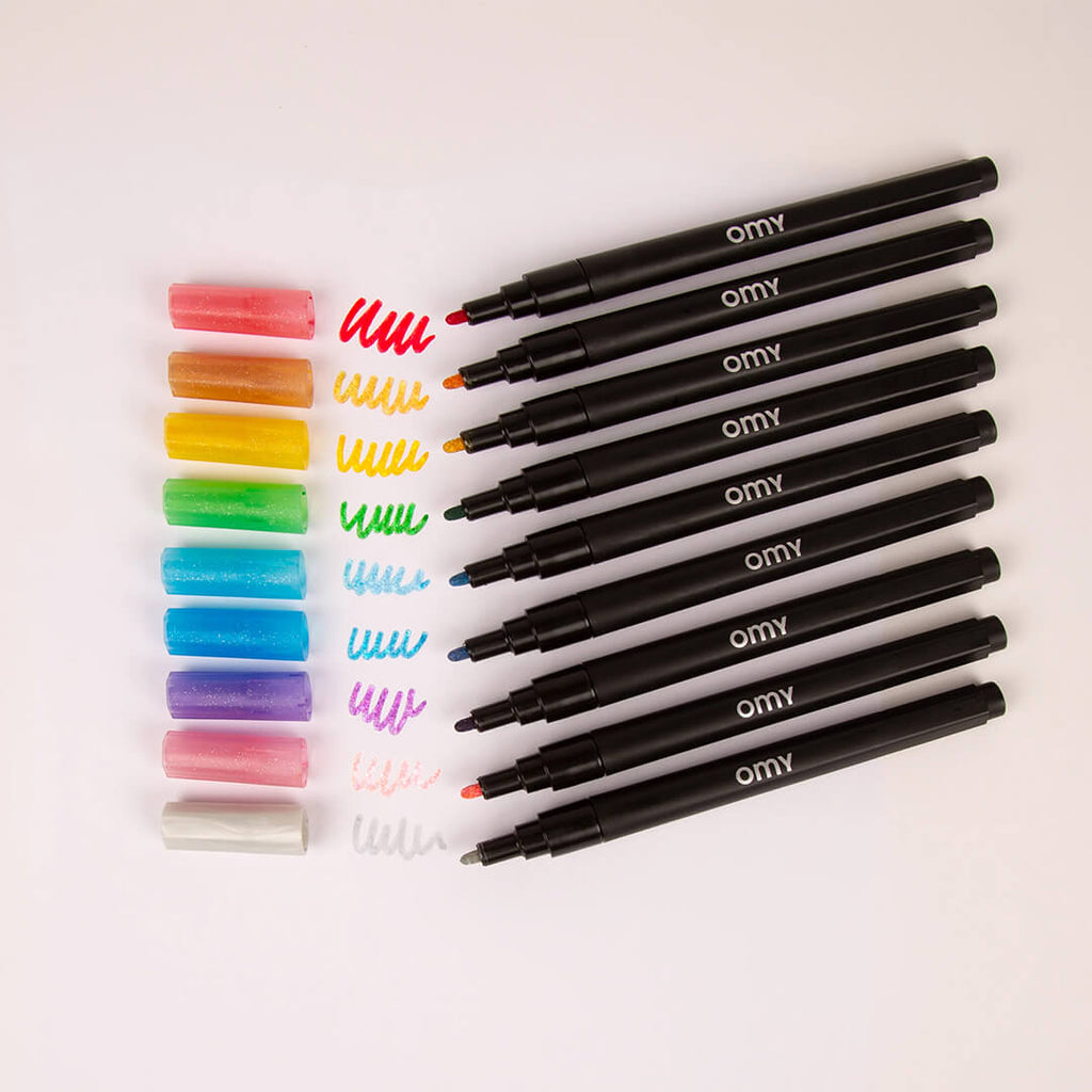 omy-glitter-markers-set-9-assorted-colors