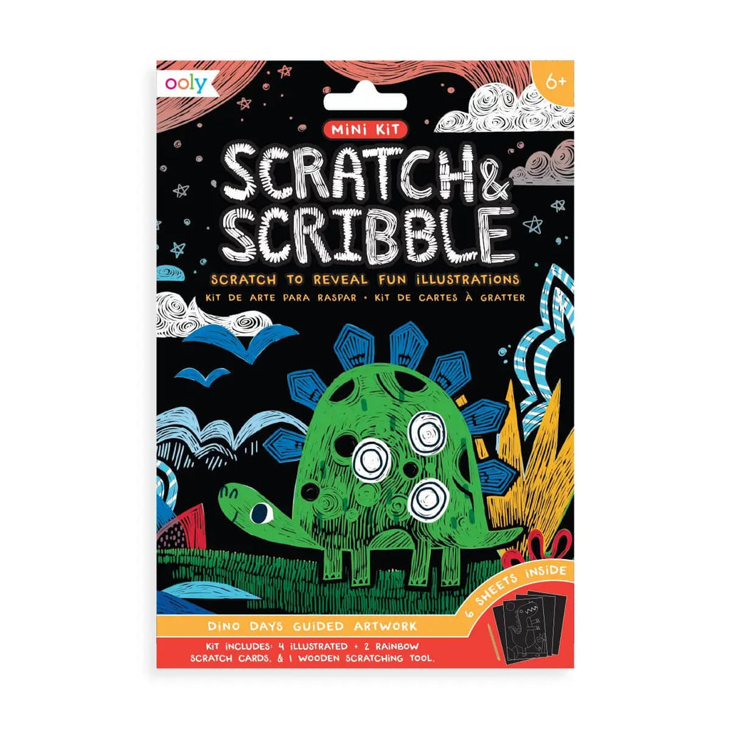 ooly-mini-scratch-scribble-art-kit-dino-days-kids-gifts-christmas-stocking-stuffers-easter-basket-fillers