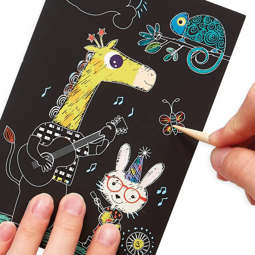 ooly-mini-scratch-scribble-art-kit-safari-party-kids-gifts-christmas-stocking-stuffers-easter-basket-fillers-example