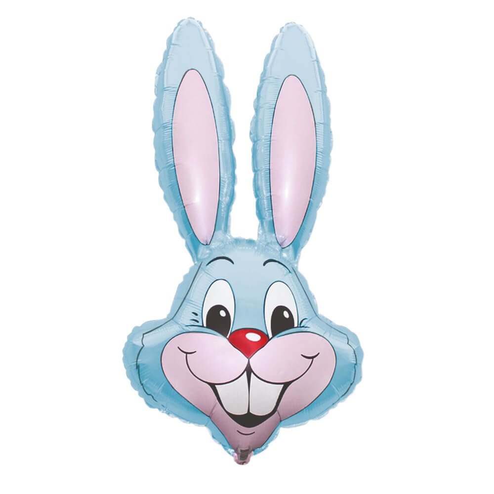 Pastel Blue Bunny Rabbit Foil Balloon 35" - bubblegum market