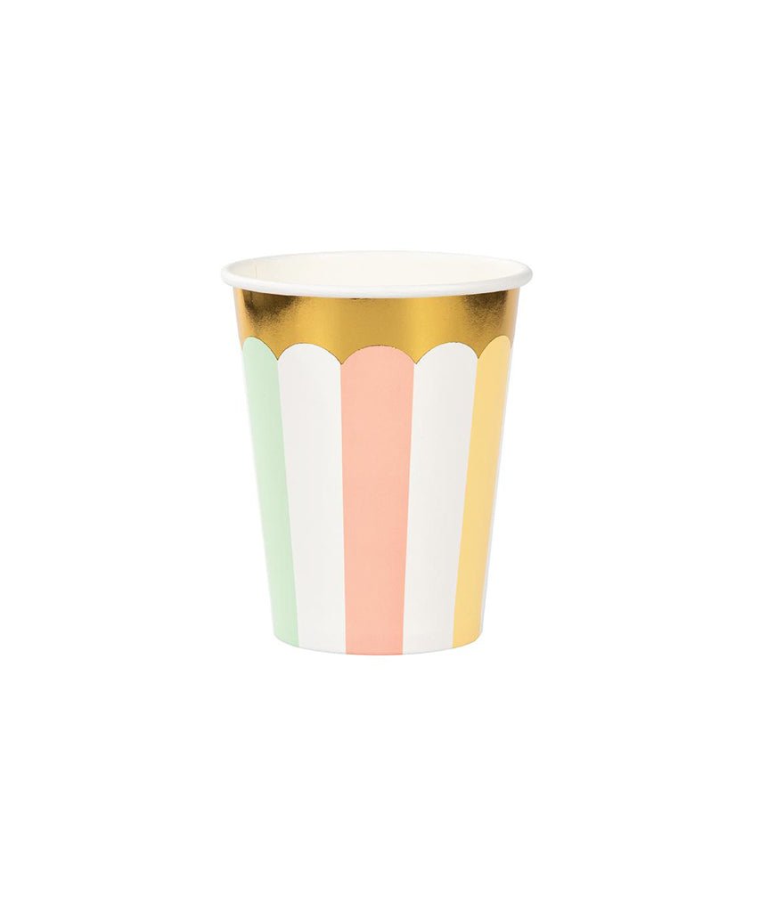 Pastel Pinwheel Party Cups - bubblegum market