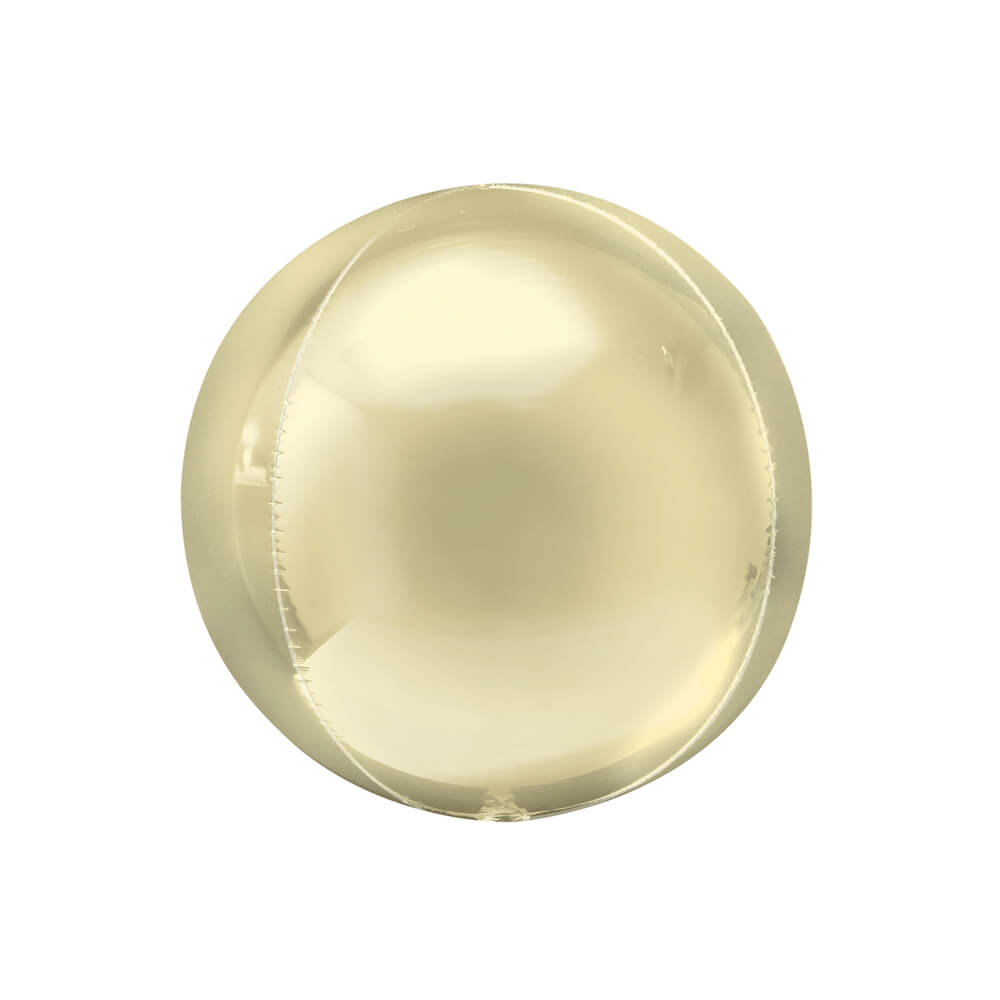 Pastel Yellow Orbz Foil Balloon 16" - bubblegum market