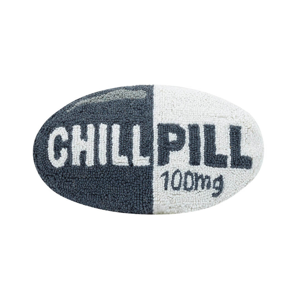 peking-handicraft-dark-charcoal-grey-gray-chill-pill-hook-throw-pillow